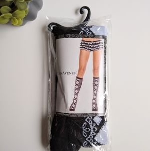 NWT Faux Lace Knee High Socks